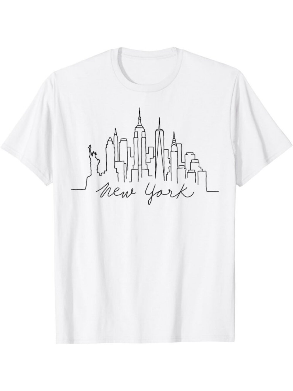 Vintage NYC Skyline Statue of Liberty Graphic Tee - New York City T-Shirt